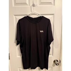 RVCA VA Black Short Sleeve Athletic Shirt Size L